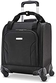 Samsonite Underseat Carry-On Spinner With USB Port, Jet Black, One Size