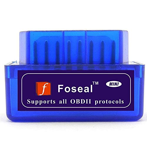 Foseal OBD2 Scanner Bluetooth, Bluetooth OBD2 OBD 2 Scan Tool OBDII Car Diagnostic Check Engine Light Code Reader for Android Windows for 1996 and Newer Gas Vehicles in The US, Supports Torque App