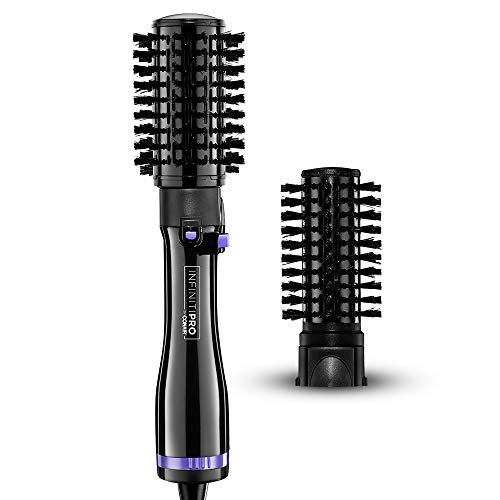 INFINITIPRO BY CONAIR Hot Air Spin Brush, 2 Inch and 1 1/2 Inch, Black