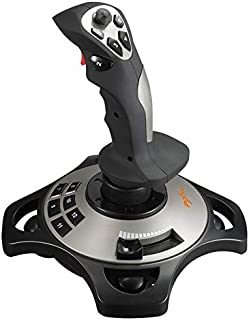 PC Joystick, USB Game Controller with Vibration Function and Throttle Control, PXN 2113 Wired Gamepad Flight Stick for Windows PC Computer Laptop