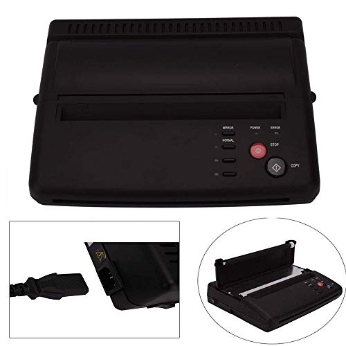 110V-220V, 50Hz/0.46A Pro Tattoo Thermal Transfer Copier Machine Stencil Flash Printer Black - Lightweight & Sturdy Construction - Easy To Use