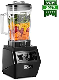 Smoothie Blender Kitchen Blender for Shakes and Smoothies Frozen Drink Blender Maker High Capacity Professional Countertop Blender with BPA Free Pitcher and Spigot, 1400 Watt 70 Oz Self Cleaning Food Processor, AICOK