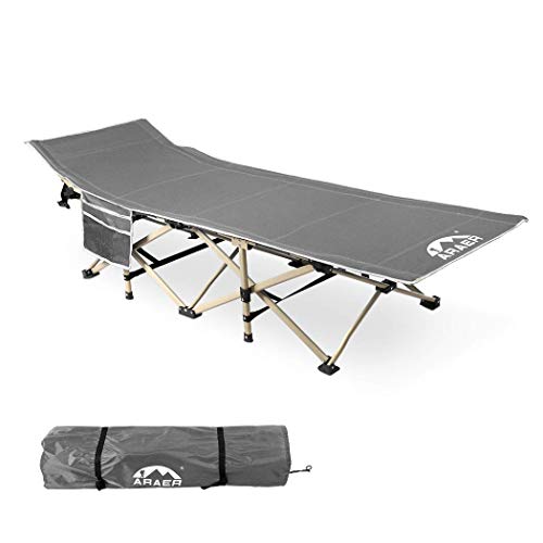 Camping Cot, 450LBS(Max Load), Portable Foldable Outdoor Bed with Carry Bag for Adults Kids, Heavy Duty Cot for Traveling Gear Supplier, Office Nap, Beach Vocation and Home Lounging