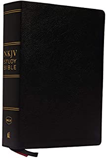 NKJV Study Bible, Premium Bonded Leather, Black, Comfort Print: The Complete Resource for Studying Gods Word