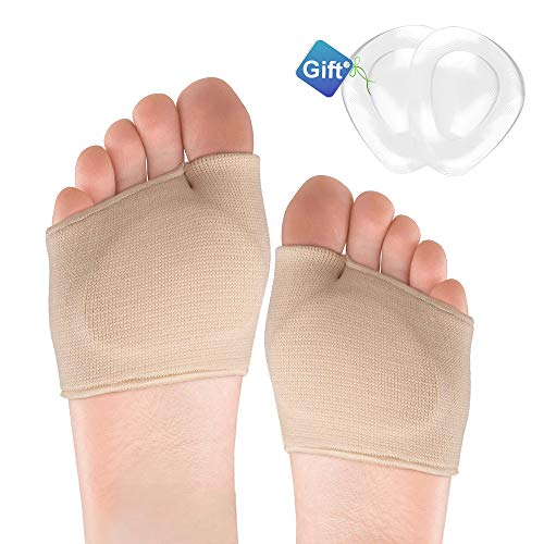 Metatarsal Pads - Metatarsal Sleeve with Sole Cushion Gel Pads for Women and Men, Comfortable Foot Pads for Pain Relief, Absorb Sweat, Fits All Shoes