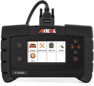 ANCEL FX4000 Pro All System Automotive OBD II Scan Tool Vehicle OBD2 Diagnostic Scanner Car Code Reader for Check Engine Transmission ABS SRS ESP SAS TPMS with EPB Reset ABS Bleeding