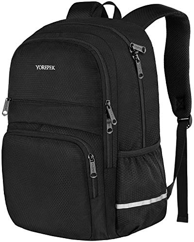 High School Backpack,Lightweight Waterproof School Bookbags for Teen Girls and Boys,Travel Rucksack Casual Daypack for Men Women,Durable College School Bagpack Fits 15.6 Inch Laptops,Black