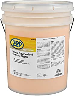 Zep Professional Heavy-Duty Powdered Concrete Cleaner, 40Lb. Bucket, Biodegradable, Dissolves Quickly and Removes Tough, Embedded Soils (R02934), Orange