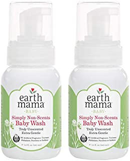 Earth Mama Simply Non-Scents Baby Wash Gentle Castile Soap for Sensitive Skin, 5.3-Fluid Ounce (2-Pack)