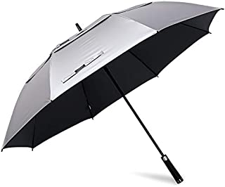 G4Free 68 Inch UV Protection Golf Umbrella Auto Open Vented Double Canopy Oversize Extra Large Windproof Sun Rain Umbrellas