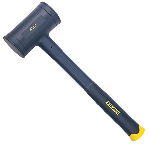 Estwing Dead Blow Hammer - 45 oz Mallet with No-Mar Polyurethane & Cushion Grip Handle - CCD45