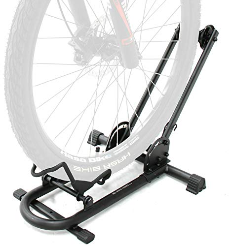 BIKEHAND Bicycle Floor Type Parking Rack Stand - for Mountain and Road Bike Indoor Outdoor Nook Garage Storage