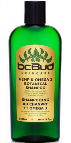 Hemp & Omega 3 Botanical Shampoo, Sulfate Free, SLS Free, for Itchy Scalp, Oily, Thinning, Color Treated Hair, Volumizing for Soft, Healthy, Shiny Hair, with Natural Hemp Seed Oil, Aloe (Single)