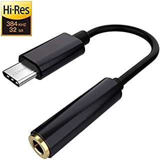 USB C DAC - USB C Headphone Adapter - Portable 32 Bit Headphone Amplifier-Type C to 3.5mm Jack Adapter - Premium Sound Enhancer for Google Pixel 2/3/4 XL,Samsung Note 10/10+,Oneplus 7 pro,Huawei Mate