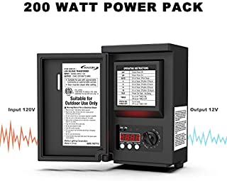 Malibu Power Pack 200watt Low-Voltage Weatherproof Transformer with Photo Sensor for Low-Voltage Landscape Lighting