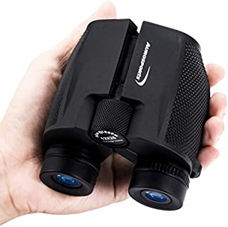 Aurosports 12x25 High Power Compact Binoculars Telescope for Adults Kids with Low Light Night Vision,Lightweight Folding Binocular Gifts for Man for Bird Watching Hiking Travelling Concert Hunting