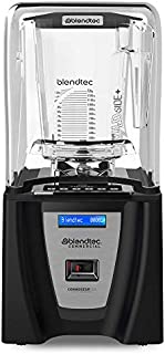 Blendtec Connoisseur 825 Commercial Blender with WildSide+ Jar (96 oz), Includes Blendtec Q Series Sound Enclosure, Strongest & Quietest Commercial-Grade Power, 30 Pre-programmed Cycles, Black