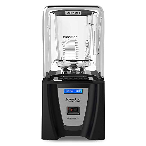 Blendtec Connoisseur 825 Commercial Blender with WildSide+ Jar (96 oz), Includes Blendtec Q Series Sound Enclosure, Strongest & Quietest Commercial-Grade Power, 30 Pre-programmed Cycles, Black