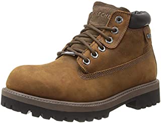 Skechers Men's Sergeants-Verdict Waterproof Boot,Dark Brown,10.5 M US