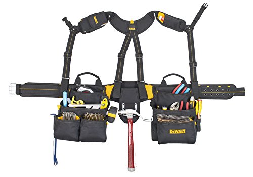 DEWALT DG5617 20-Pocket Pro Framer's Combo Apron Tool Belt and Yoke-style Suspenders