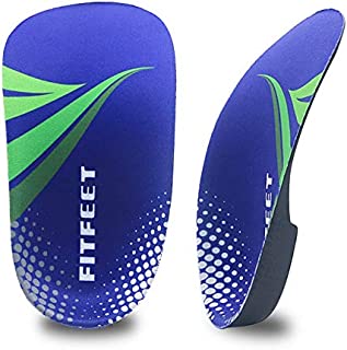 Orthotic Inserts 3/4 Length, High Arch Support Foot Insoles for Over-Pronation Plantar Fasciitis Flat Feet Heel Pain Relief Shoe Inserts for Running Sports Men & Women, M(Men's 7-10.5, Women's9-11.5)