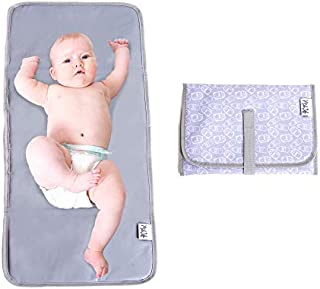 Baby Changing Pad | Fully Padded for Baby's | Foldable Large Waterproof Mat | Portable Travel Station for Toddlers Infants & Newborns (Grey)