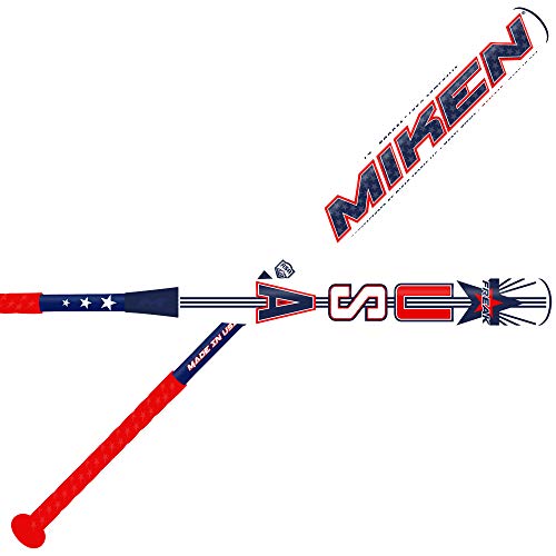 Miken Limited Freak USA Maxload ASA Border Battle Model 2-Piece Adult Slowpitch Softball Bat, 27