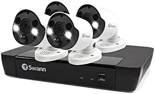 Swann Security Camera System CCTV, 4 Cameras 8 Channels POE NVR 4K Ultra HD Video Surveillance