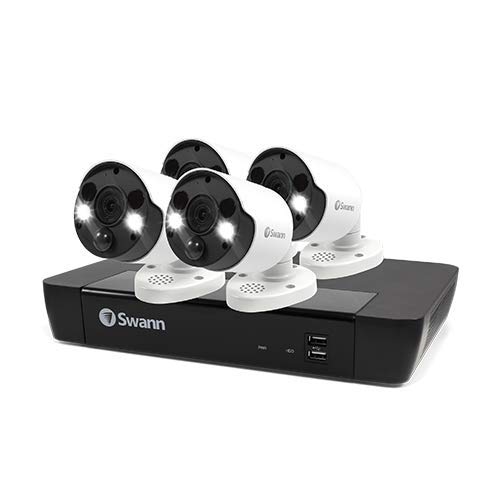 Swann Security Camera System CCTV, 4 Cameras 8 Channels POE NVR 4K Ultra HD Video Surveillance