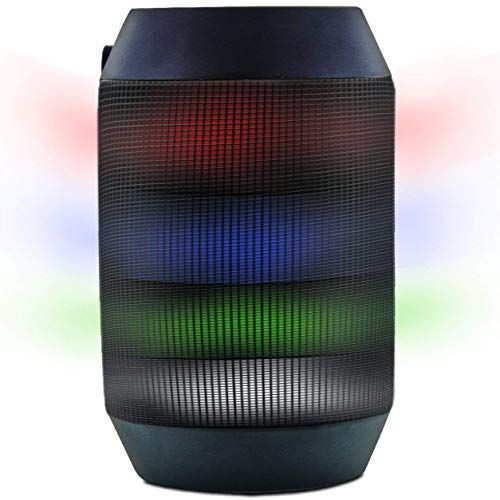 Aduro AMPLIFY LED Bluetooth Wireless Speaker - Color Changing Rave Light Show Party Speaker (BrightSound Mini)