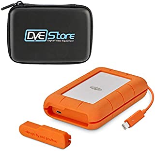 LaCie 5TB LaCie Rugged Thunderbolt USB-C (STFS5000800) with DVE Hard Case Bundle