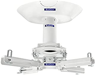 QualGear Pro-AV QG-KIT-CA-3IN-W Projector Mount Kit Accessory Single Joist Ceiling Adapter, 3