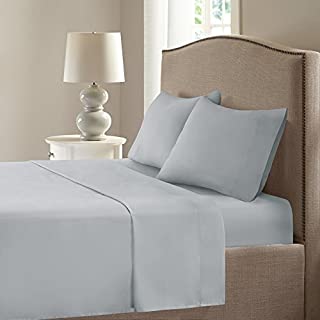 Comfort Spaces Coolmax Moisture Wicking Bed Cooling Sheets for Night Sweats, King, Grey