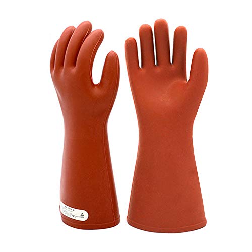 Electrical Insulated Rubber Gloves Electrician 12KV High Voltage Safety Protective Work Gloves Insulating for Lineman