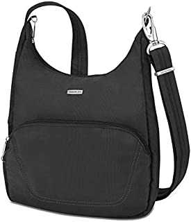 Travelon Anti-Theft Classic Essential Messenger Bag, Black, One Size
