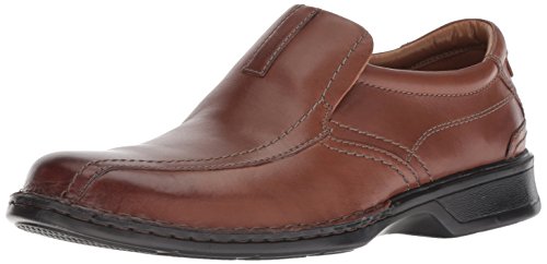 Clarks Men's Escalade Step Slip-on Loafer- Brown Leather 12 D(M) US