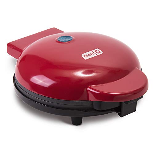 Dash DEWM8100RD Express 8 Waffle Maker Machine for Individual Servings, Paninis, Hash browns + other on the go Breakfast, Lunch, or Snacks, 8 Inch, Red