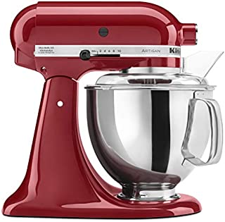 KitchenAid KSM150PSER Artisan Tilt-Head Stand Mixer with Pouring Shield, 5-Quart, Empire Red