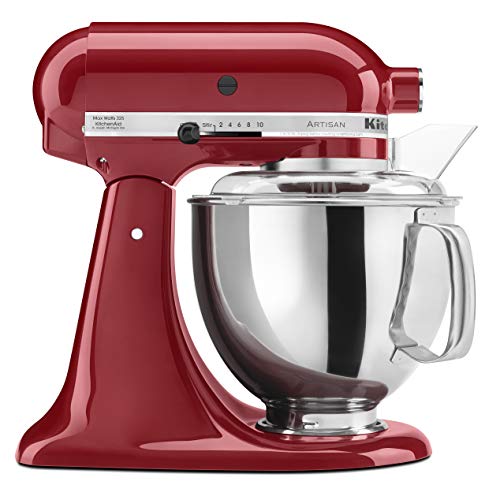 KitchenAid KSM150PSER Artisan Tilt-Head Stand Mixer with Pouring Shield, 5-Quart, Empire Red