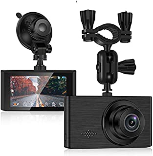 Dash Cam for car, 1296P Full HD Dash Camera for Cars Recorder Super Night Vision, 3 inches IPS Touch Screen 170° Wide Angle, G-Sensor, Support 64GB Card