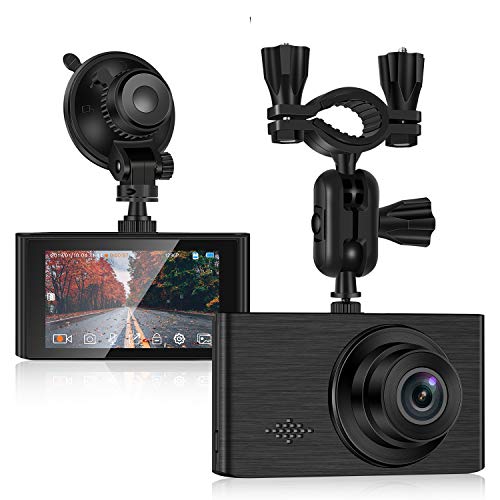 Dash Cam for car, 1296P Full HD Dash Camera for Cars Recorder Super Night Vision, 3 inches IPS Touch Screen 170° Wide Angle, G-Sensor, Support 64GB Card