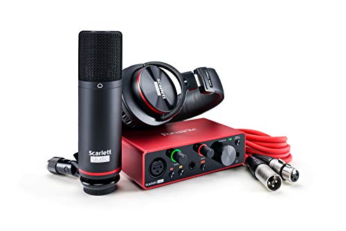 Focusrite Scarlett Solo Studio (3rd Gen) USB Audio Interface and Recording Bundle with Pro Tools | First