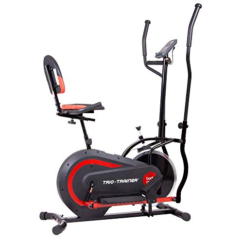 Body Power 3-in-1 Exercise Machine, Trio Trainer, Elliptical and Upright/Recumbent Bike