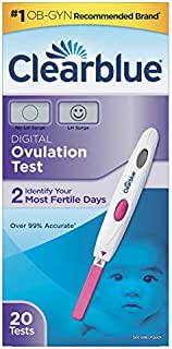 Clearblue Digital Ovulation Predictor Kit, featuring Ovulation Test with digital results, 20 Digital Ovulation Tests