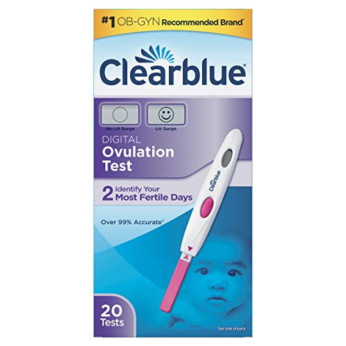 Clearblue Digital Ovulation Predictor Kit, featuring Ovulation Test with digital results, 20 Digital Ovulation Tests