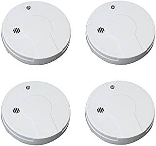 Kidde i9050 Battery Operated Smoke Alarm, White (4 SMOKE ALARMS)