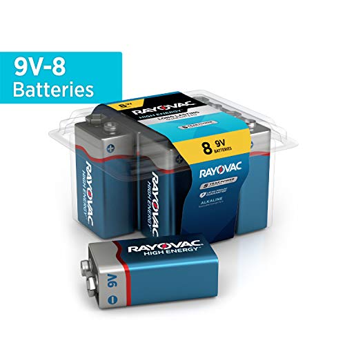 Rayovac 9V Batteries, Alkaline 9V Battery (8 Count)