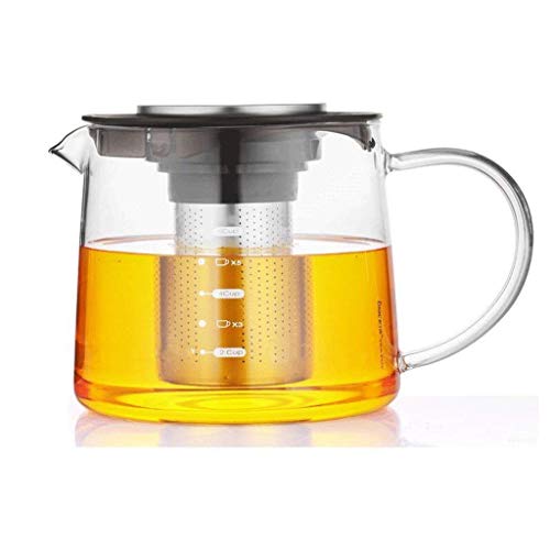 Cxmm in Explosion-Protected Refractory Glass teapot Health Thickened Bag in Stainless Steel teapot Coffee Budget Kettles (Capacity: 1600 ml)