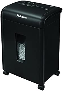 Fellowes 62MC 10-Sheet Micro-Cut Home and Office Paper Shredder with Safety Lock for Added Protection (4685101),Black