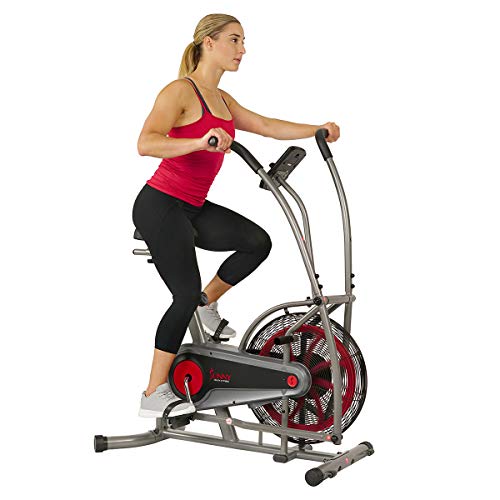 Sunny Health & Fitness Motion Air Bike, Fan Exercise Bike with Unlimited Resistance and Tablet Holder - SF-B2916